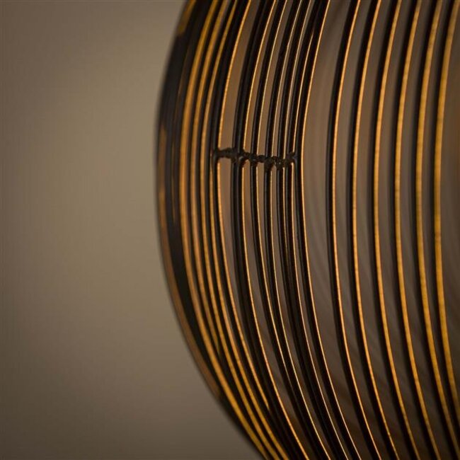 Hanglamp Zwart Nikkel Metaal - 1 Lichts Copper Twist
