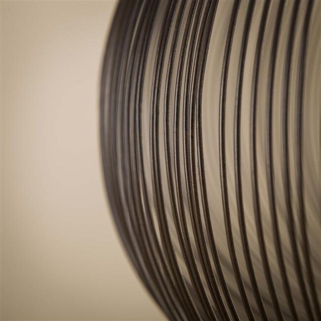 Hanglamp Zwart Nikkel Metaal - 1 Lichts Copper Twist