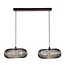 Hanglamp Metaal Zwart Nikkel 2 Lichts - Copper Twist