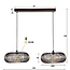 Hanglamp Metaal Zwart Nikkel 2 Lichts - Copper Twist