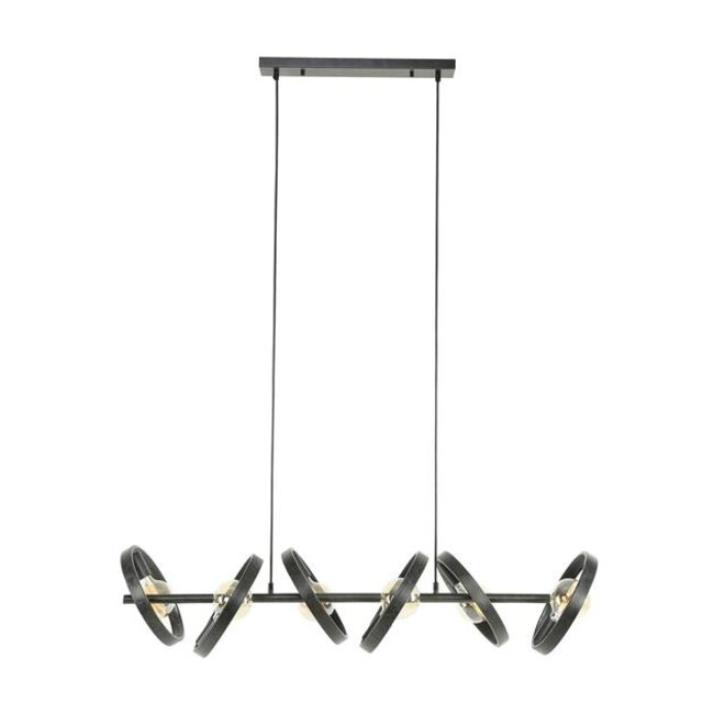 Hanglamp Charcoal Metaal - 6 Lichtpunten Hover