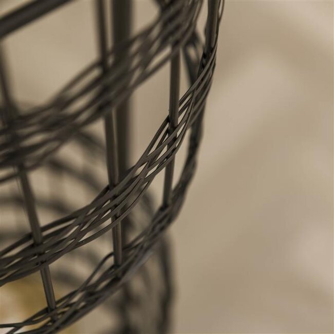 PS-Collection Blinds 2L Vloerlamp - 30x30x166cm - Zwart Nikkel - Metaal