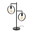 Tafellamp Charcoal Metaal 2 Lichtpunten - Ring