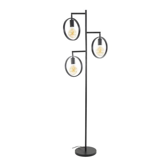 Vloerlamp Charcoal Metaal 3 Lichtpunten - Ring