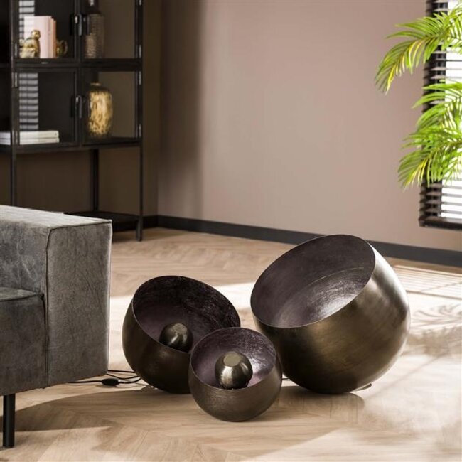 PS-Collection Basket Tafellamp - Ø28 - Zwart Nikkel - Metaal