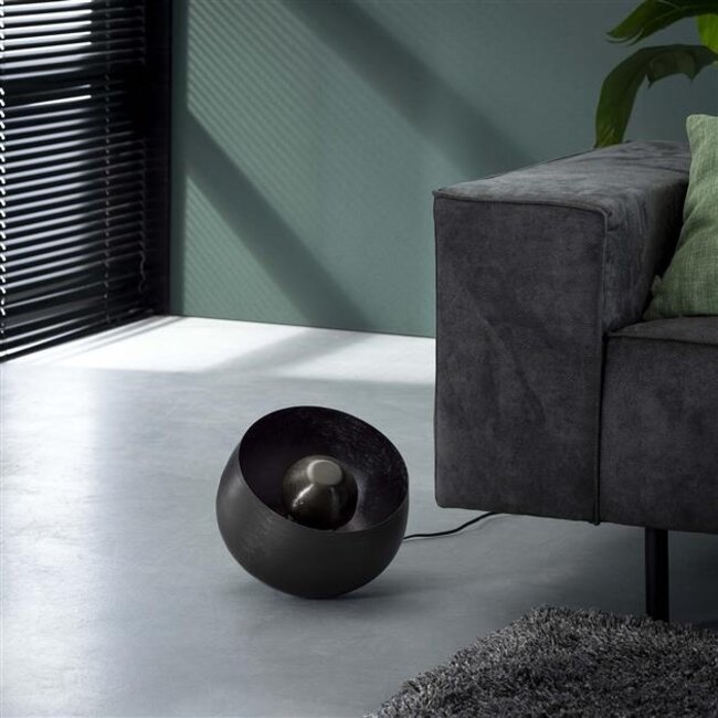 PS-Collection Basket Tafellamp - Ø28 - Zwart Nikkel - Metaal