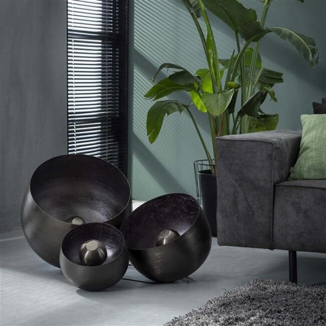 PS-Collection Basket L Tafellamp - Ø36 - Zwart Nikkel - Metaal