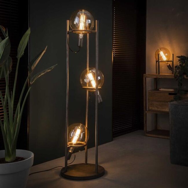 Tafellamp Oud Zilver Metaal 1 Lichtpunt - Saturn