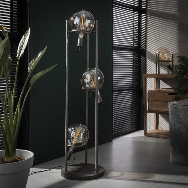 PS-Collection Saturn Tafellamp - Ø20cm - Oud Zilver - Metaal