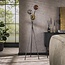 Vloerlamp Zwart Frame Met Goud Koper Chroom Glas
