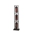 Vloerlamp Smoke Glas Zwart 3 Lichtpunten - Mesh