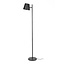 PS-Collection Verstelbare Kap Vloerlamp - 37x18x157cm - Charcoal - Metaal