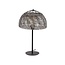 Tafellamp Zwart Bruin Metaal 1-Lichts  - Armor Open