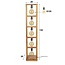 PS-Collection Modulo 5L Vloerlamp - 28x28x135cm - Naturel - Acaciahout