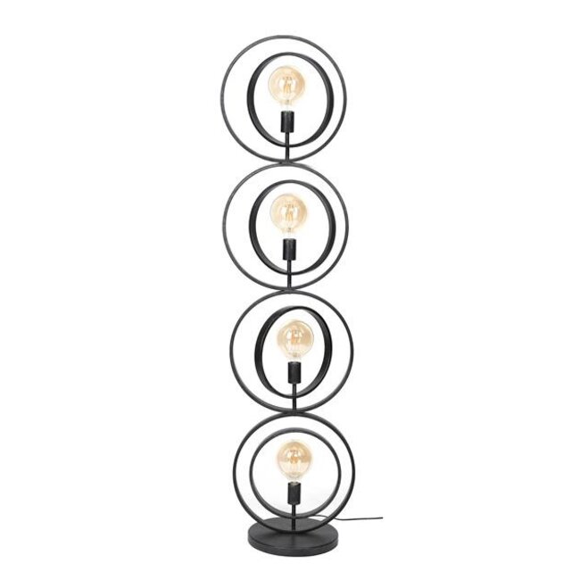 Vloerlamp Charcoal Metaal Turn Around 4-lichts