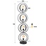 Vloerlamp Charcoal Metaal Turn Around 4-lichts