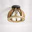 Plafondlamp Mangohout Naturel 1 Lichtpunt - Orba