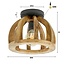 Plafondlamp Mangohout Naturel 1 Lichtpunt - Orba