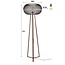 Vloerlamp Zwart Metaal Copper Twist 1-lichts