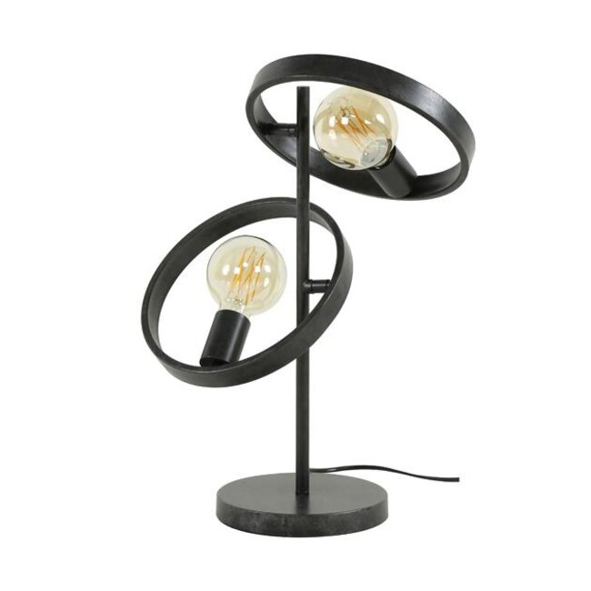 Tafellamp Charcoal Metaal 2 Lichtpunten - Hover
