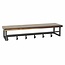 Kapstok 6 Haken Hoedenplank Hout Metaal - Daytona