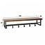 Kapstok 6 Haken Hoedenplank Hout Metaal - Daytona