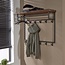 PS-Collection Daytona 12 Haken Kapstok - 100x30x80 cm - Natural - Hout/Metaal