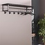 PS-Collection Yucon 6 Haken Kapstok - 100x30x27cm - Zwart - Acacia/Metaal