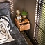 Flat XS Nachtkastje - 30x30x60cm - Naturel - Acacia/Metaal