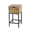 Flat XS Nachtkastje - 30x30x60cm - Naturel - Acacia/Metaal