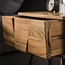 PS-Collection Demn Nachtkastje - 40x32x60cm - Naturel - Acacia/Metaal