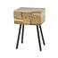 PS-Collection Demn Nachtkastje - 40x32x60cm - Naturel - Acacia/Metaal