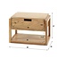 Zwevend Nachtkastje Acaciahout Naturel Frame 1 Lade