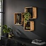 Wandschap Acaciahout Naturel Box Set Van 3