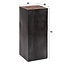 Raft 70 Bloemenzuil - 30x30x70cm - Bruin/Zwart - Hout/Metaal