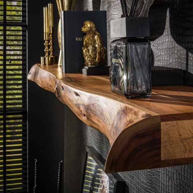 Tree 150 Wandplank - 150x25x8cm - Naturel - Acaciahout