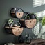 Wandschap Hardhout Metaal Met Lade Circular - Ø30 cm