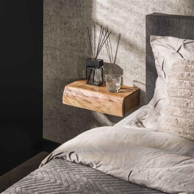 PS-Collection Tree L Set van 2 Nachtkastjes 1 Lade - 40x20x10cm - Naturel - Acacia