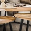 PS-Collection Organische Set/3 Salontafels - 90x55x50cm - Naturel - Acaciahout