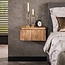 PS-Collection Nachtkastjes Set van 2 Mangohout Zwevend 1 Lade