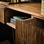 Haltafel Mangohout Zandkleur 2 Lades Wave