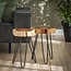 PS-Collection Bijzettafel Acaciahout Metaal Set van 2 Trunk