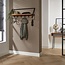 PS-Collection Lean Kapstok - 100x32x38cm - Naturel - Acacia/Metaal