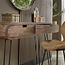 Haltafel Mangohout Zandkleur 2 Lades Barrel