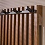 PS-Collection Tweak 14 Haken Kapstokrek - 60x10x161cm -  Zandkleur - Mango/Metaal