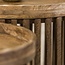 Salontafel Set van 2 Mangohout Zandkleur Tweak