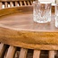 Salontafel Set van 2 Mangohout Zandkleur Tweak Curve