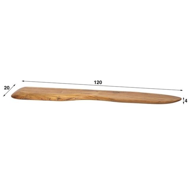 Wandplank Acaciahout Naturel 120 cm - Organic