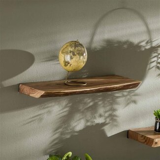 PS-Collection Wandplank Acaciahout Naturel Edge - 60 Cm