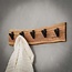PS-Collection Edge 5 Haken Kapstok - 60x9x15 cm - Naturel - Acacia/Metaal